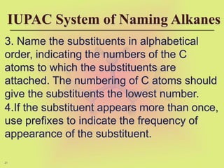 Unit-2-Hydrocarbons. Naming of Alkanes. IUPAC | PPT
