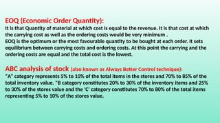 Unit - 2 - Material Control and Levels of Material Control.pptx