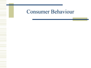 Consumer Behaviour 