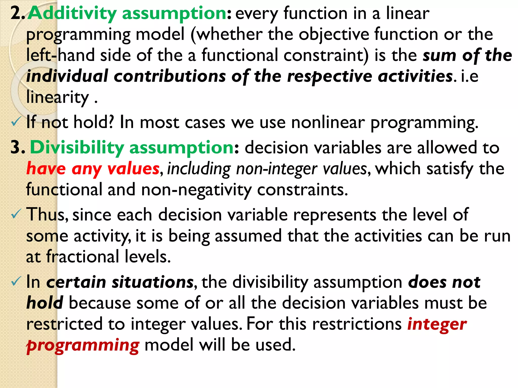 Unit.2. linear programming | PDF