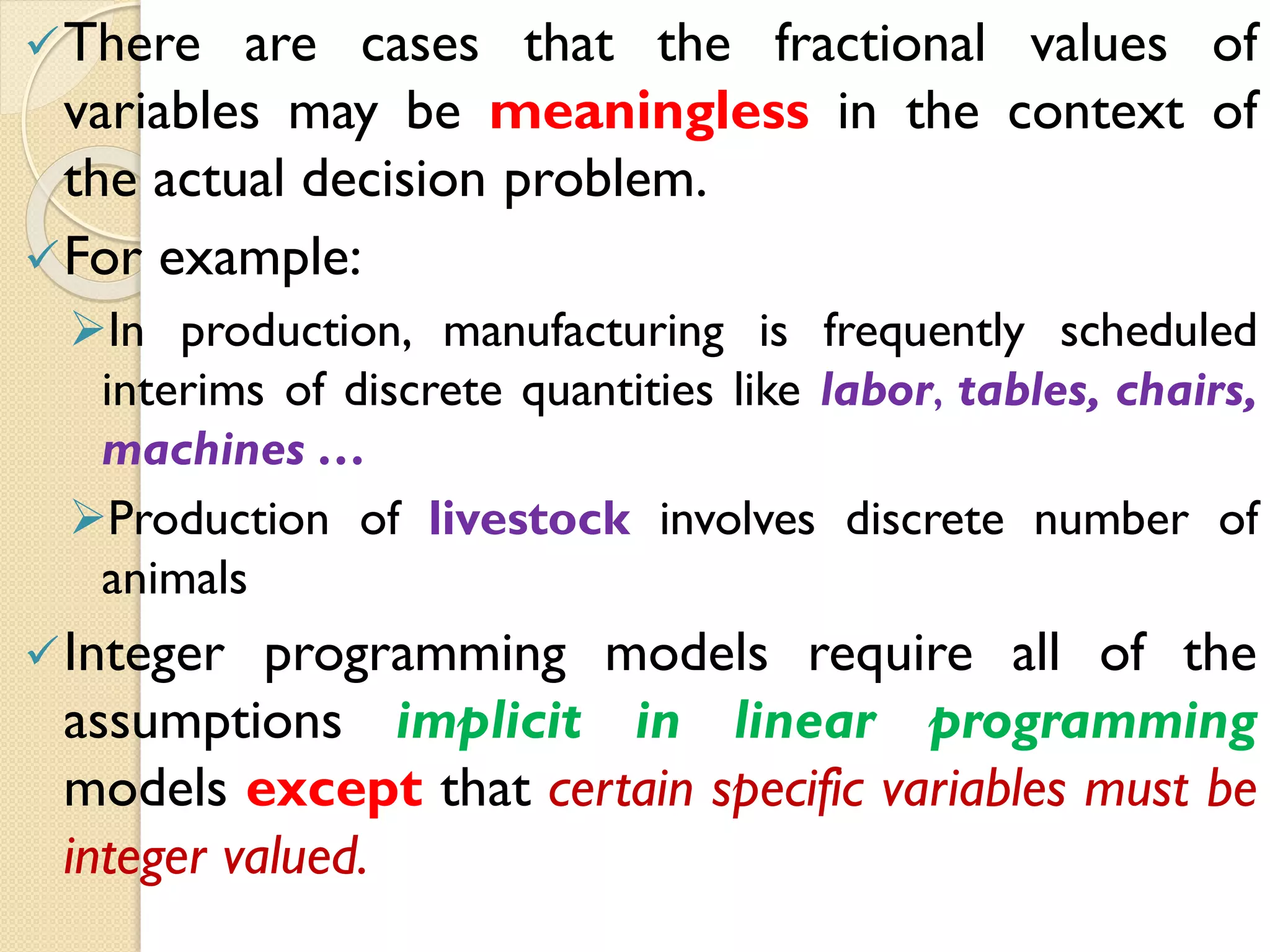 Unit.4.integer programming | PPT