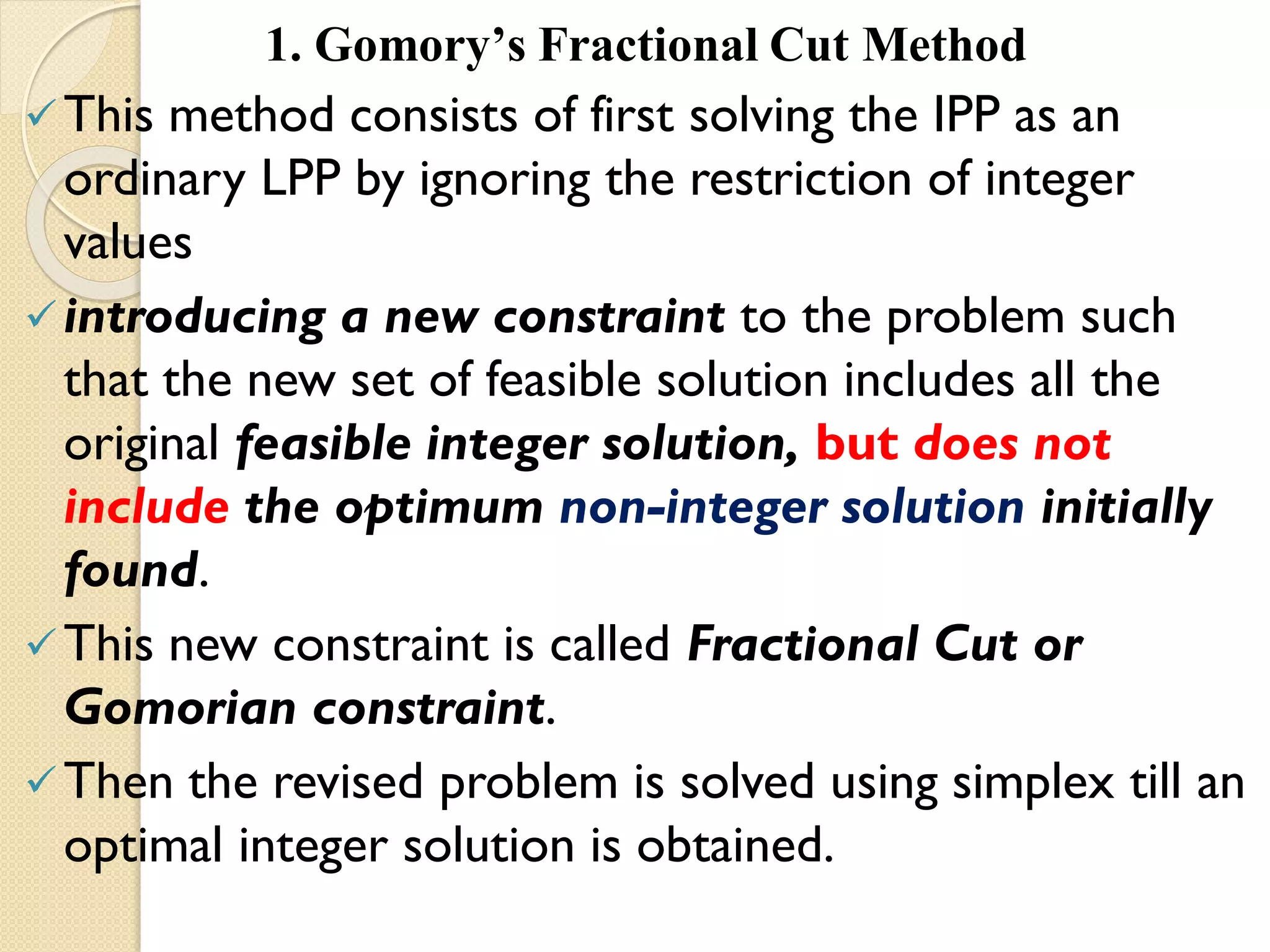 Unit.4.integer programming | PPT | Free Download