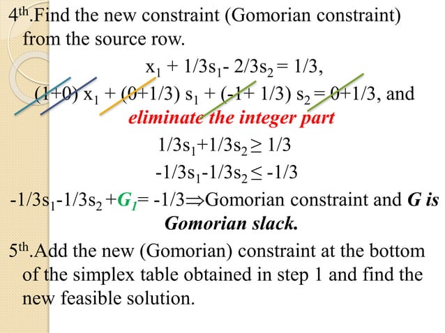 Unit.4.integer programming | PPT