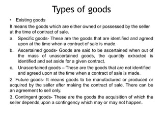 sale of goods act | PPTX