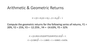 Gemoetric Return Unit. 5 - Portfolio Management....pptx
