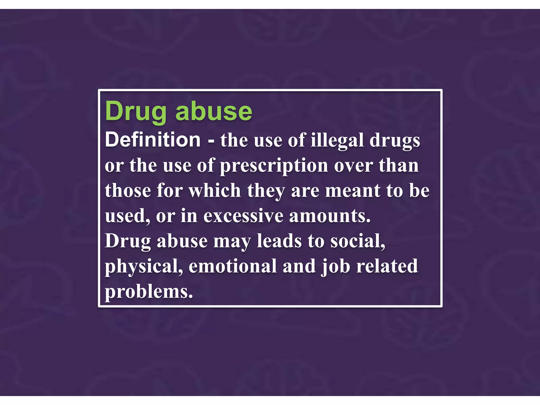 abnormal psychology substance related disorders | PPTX