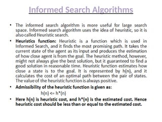 ARTIFICIAL INTELLIGENCE SEARCH ALGORITHMS PPT.pptx