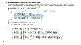 Unit-2 Area Filling algorithm Computer Graphics | PPTX