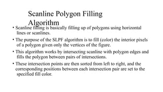 Unit-2 Area Filling algorithm Computer Graphics | PPTX
