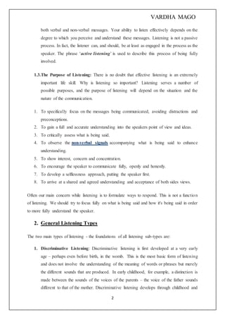 listening skills | DOCX