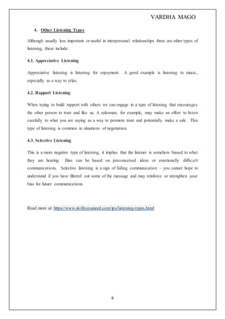 listening skills | DOCX