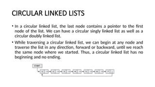CIRCULAR LINKED LIST _ | PPT