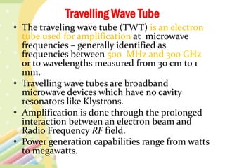 Working of Microwave Tubes and Semiconductor Devices, Unit 2 DECE - C18 ...