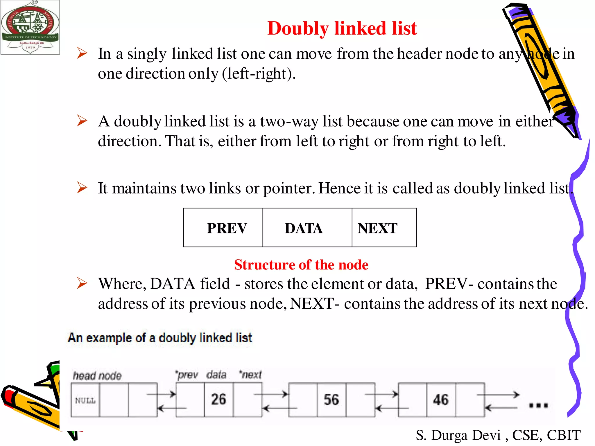 linked lists in data structures | PDF