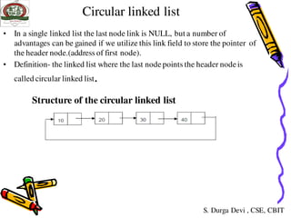 linked lists in data structures | PDF