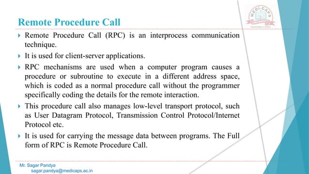 Distributed Objects and Remote Invocation | PPTX