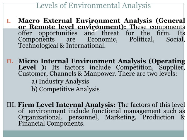 Unit 2 environmental analysis | PPTX