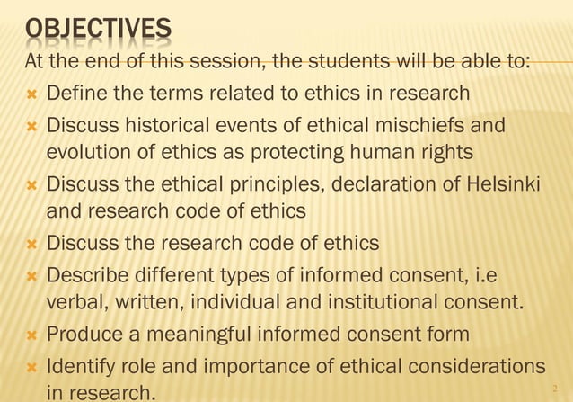 Unit 2 Ethical Consideration In Research Pdf Medical Health