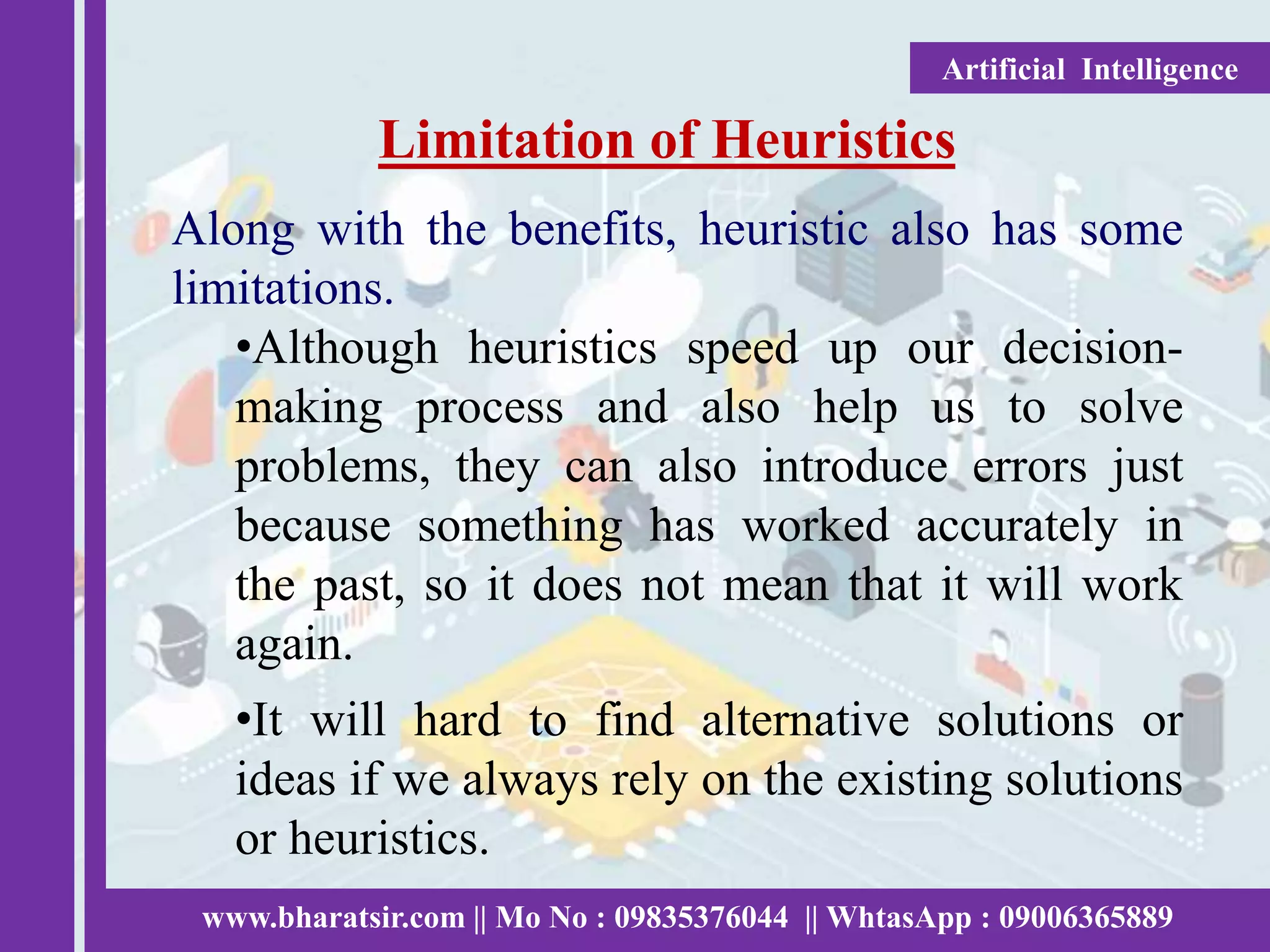 7. heuristic search techniques | artificial... Heuristics Search Techniques in AI | PPTX