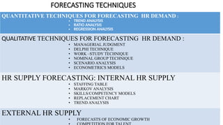 HUMAN RESOURCE PLANNING AND SELECTION RECRUITMENT | PPTX