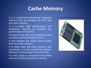 Cpu Peripheral Cache Peripheral Devices | PPTX