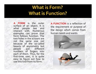 Function Over Form Model Form follows function. Functional and formal concepts | PDF