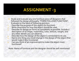 Form follows function. Functional and formal concepts | PDF