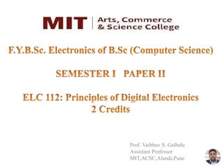 Prof. Vaibhav S. Galbale
Assistant Professor
MIT,ACSC,Alandi,Pune
 