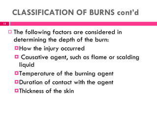 Unit 2 management of patients with burn | PPT