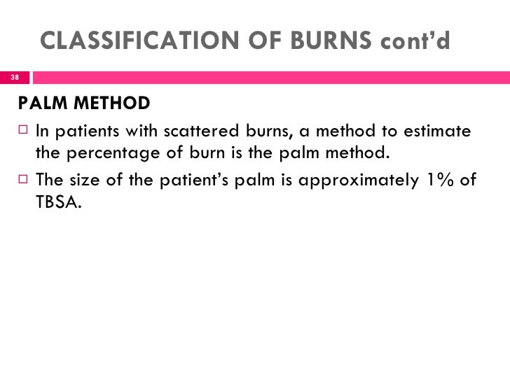Unit 2 management of patients with burn