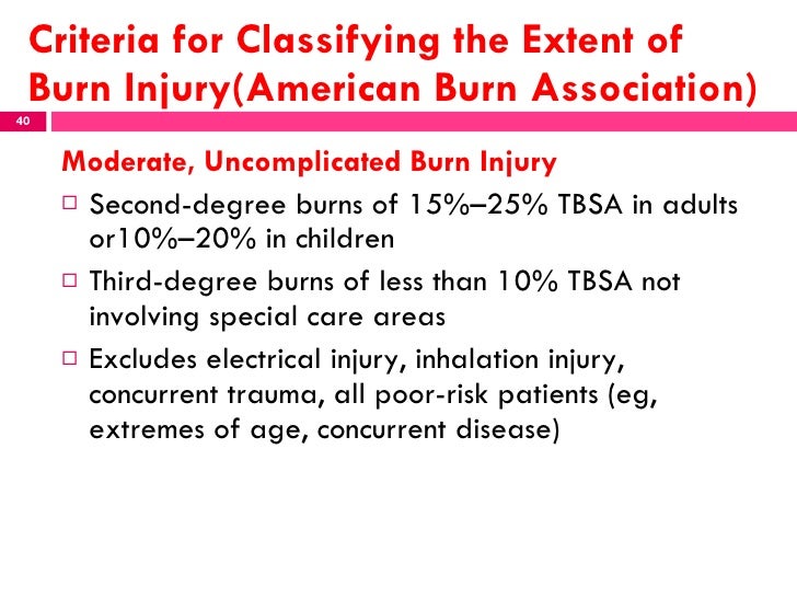 Unit 2 management of patients with burn