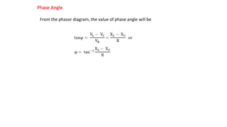 Phase Angle
From the phasor diagram, the value of phase angle will be
 