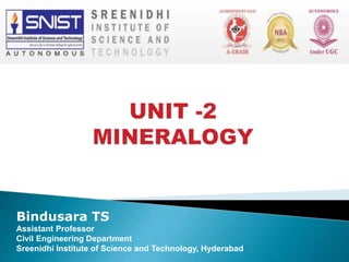 Bindusara TS
Assistant Professor
Civil Engineering Department
Sreenidhi Institute of Science and Technology, Hyderabad
 