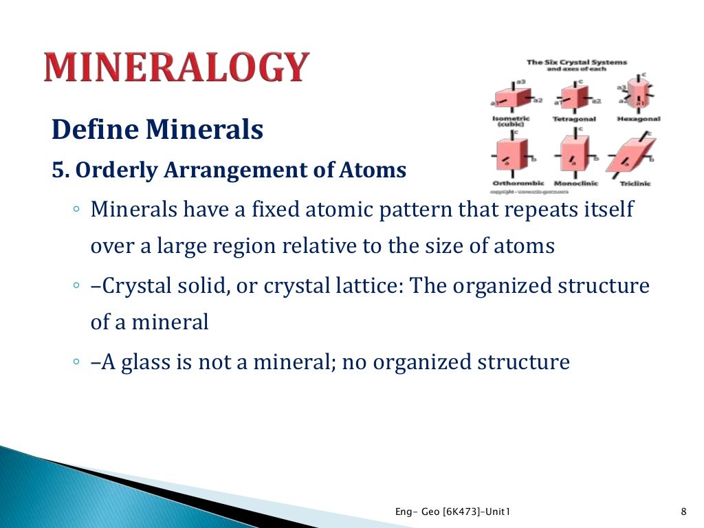 MINERALOGY