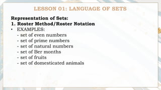 Comprehensive Guide to Mathematical Language and Set Theory Concepts | PDF