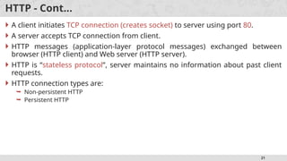 computer networks application layer part 1 | PPTX