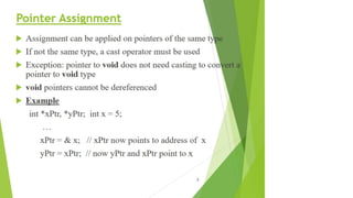 Pointer Assignment
 