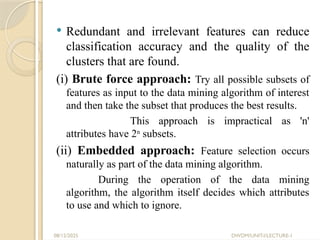 Impractical Approach DM_Presentation regarding unit 2 of_CSEA | PPTX