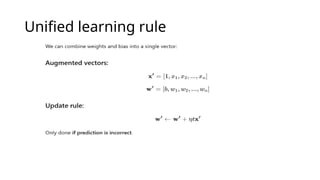 Unified learning rule
 
