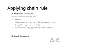Applying chain rule
 