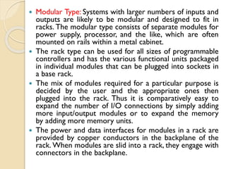 Controller That Has Se Parte Programming Module Unit-2 PLC Hardware AND DIFFERENT COMPONENTS | PDF