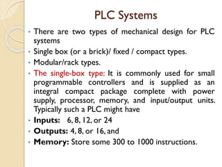 Unit-2 PLC Hardware AND DIFFERENT COMPONENTS | PDF