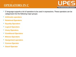Universal Programming Operators Unit 2 ppt | PPT