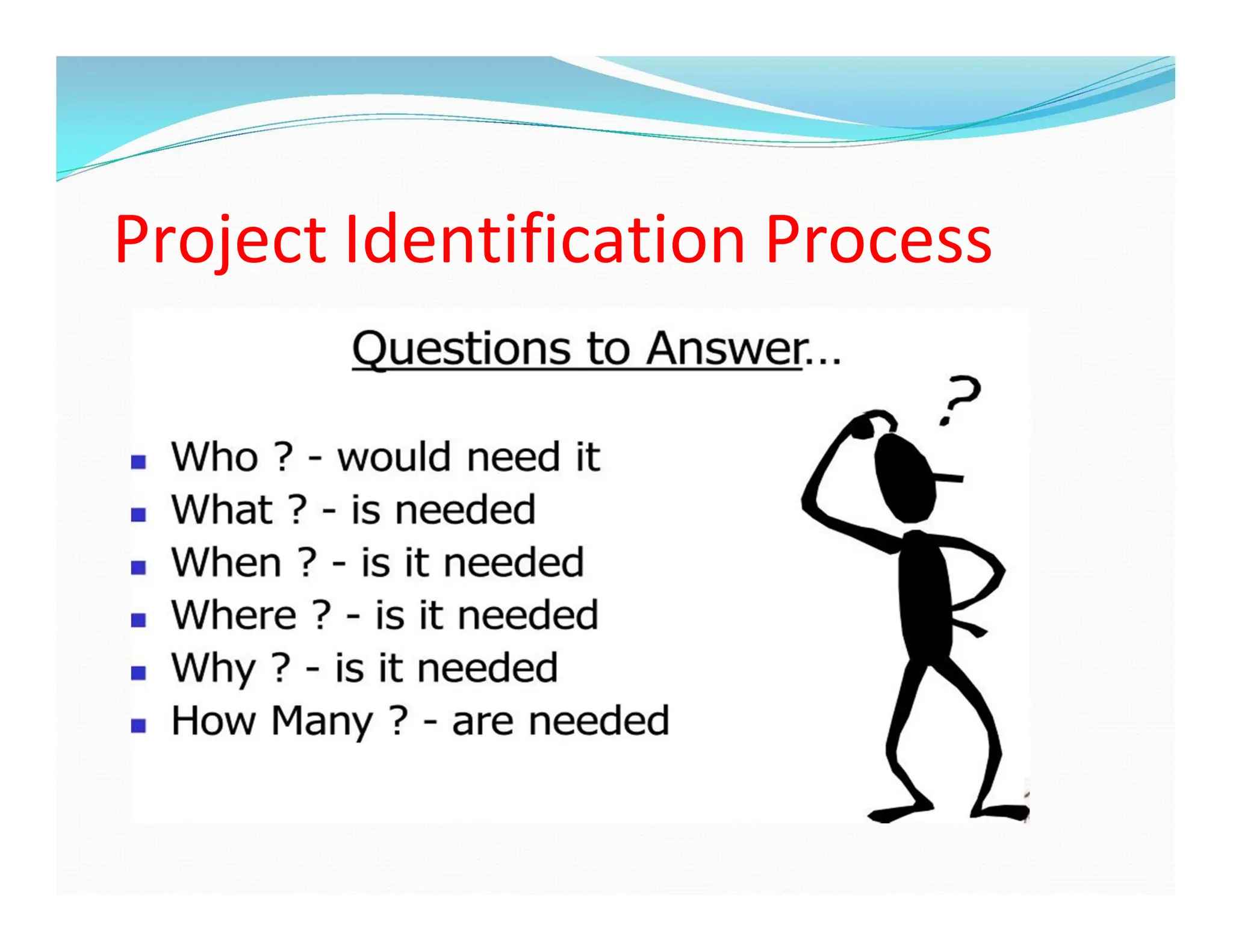 Project Identification Process
 