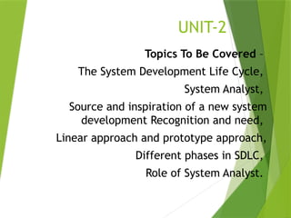 Sldc Roles Comprehensive Guide to System Development Life Cycle and System Analyst ...