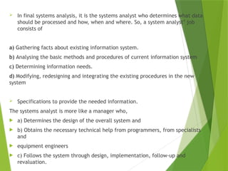 Comprehensive Guide to System Development Life Cycle and System Analyst ...
