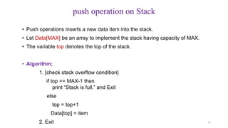 Unit - 2 Stack and Array Implementation in C | PDF