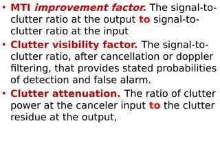 UNIT - 3por it is about radars and it's types and sizes and shapes and ...