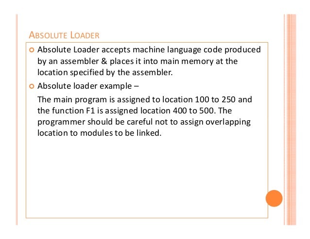 Simple C Program For Absolute Loader