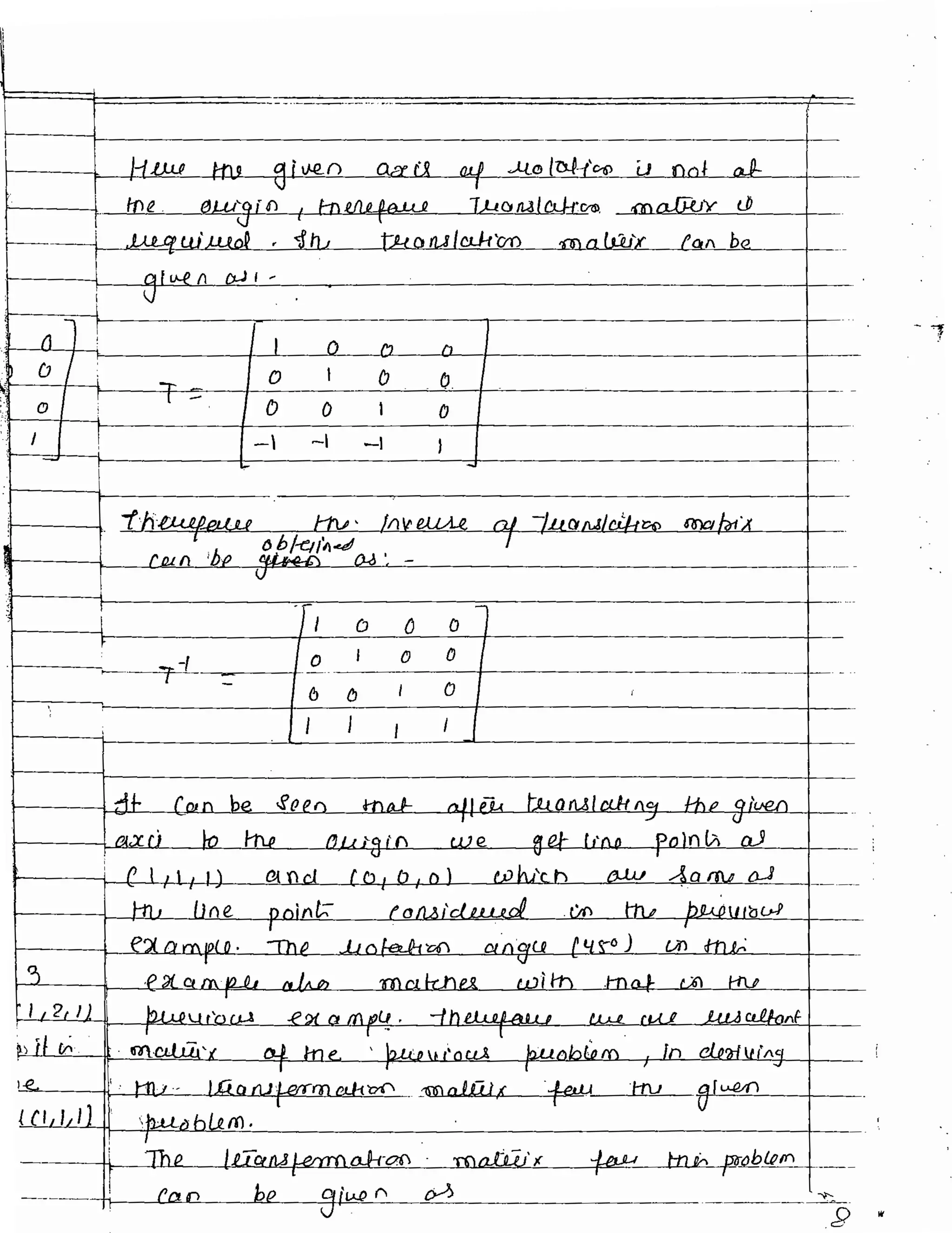 3D transformation - Unit 3 Computer grpahics